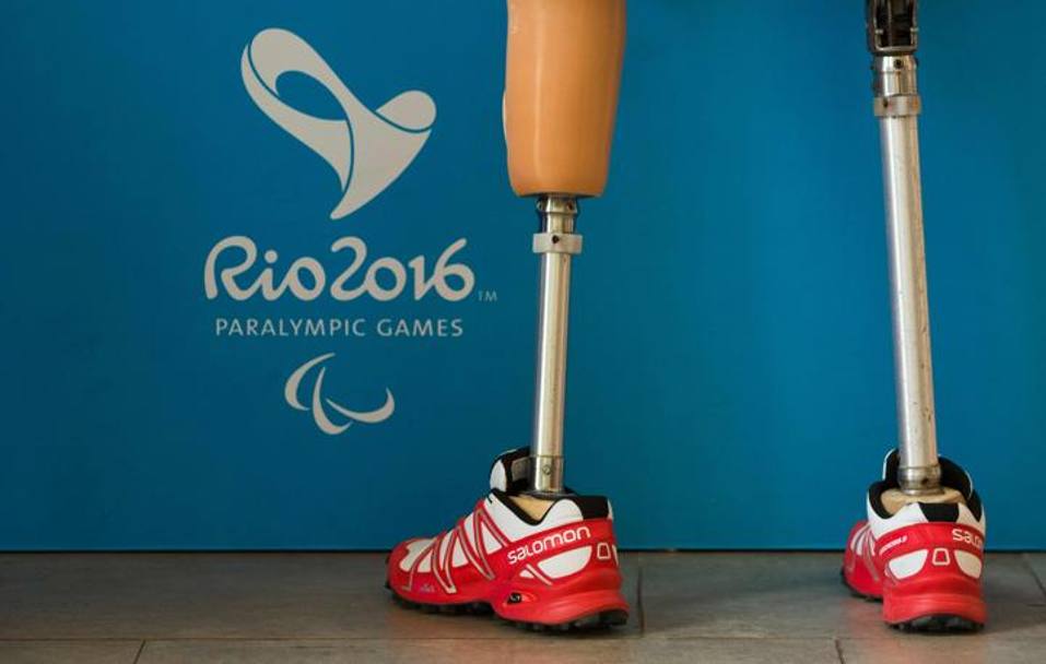 Le protesi, uno dei simboli della Paralimpiade. Afp